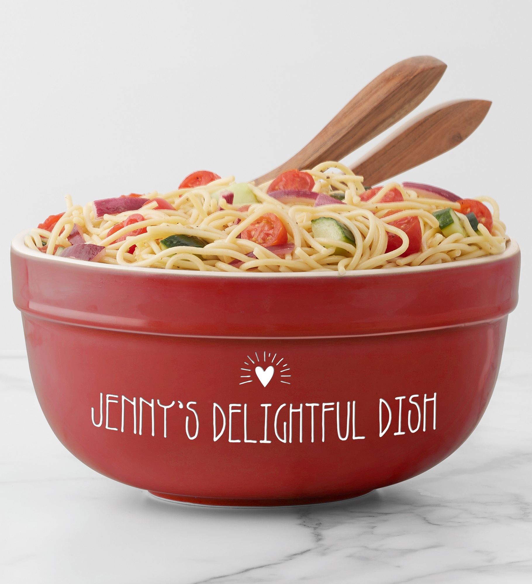 Made With Love Personalized Ceramic Serving Bowl